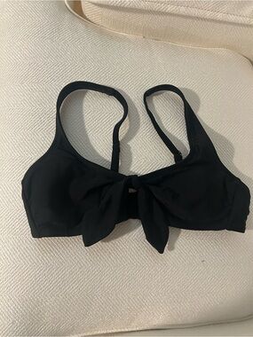 Xhilaration Black Knot Front Bikini Top